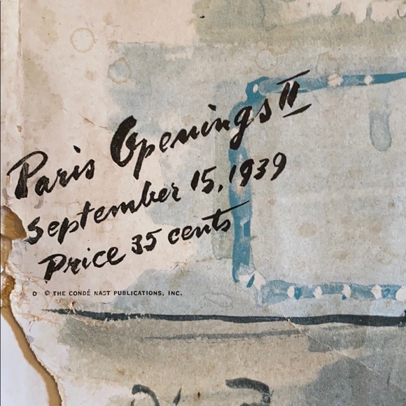 Rare 1939 VOGUE Magazine COCO CHANEL PARIS Opening ⭐️⭐️⭐️⭐️⭐️ - Picture 6 of 15